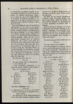 Stenographische Protokolle über die Sitzungen des Steiermärkischen Landtages 19090923 Seite: 14