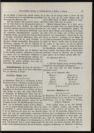 Stenographische Protokolle über die Sitzungen des Steiermärkischen Landtages 19090923 Seite: 17