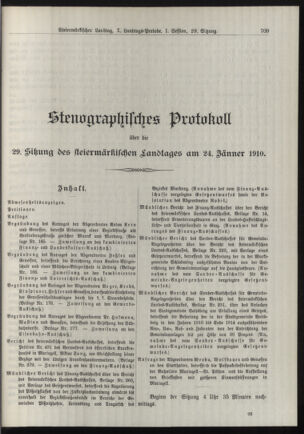 Stenographische Protokolle über die Sitzungen des Steiermärkischen Landtages