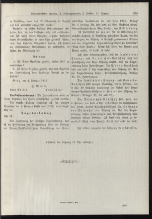 Stenographische Protokolle über die Sitzungen des Steiermärkischen Landtages 19100204 Seite: 9