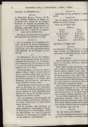 Stenographische Protokolle über die Sitzungen des Steiermärkischen Landtages 19120119 Seite: 8