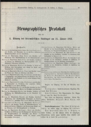 Stenographische Protokolle über die Sitzungen des Steiermärkischen Landtages