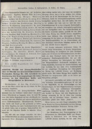 Stenographische Protokolle über die Sitzungen des Steiermärkischen Landtages 19131015 Seite: 141