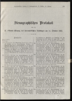 Stenographische Protokolle über die Sitzungen des Steiermärkischen Landtages 19131017 Seite: 47