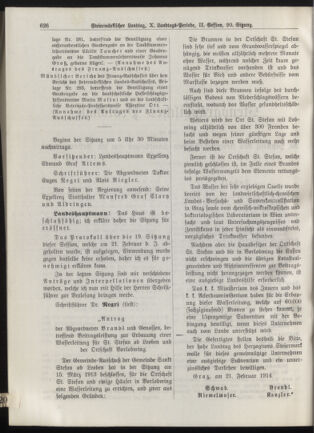 Stenographische Protokolle über die Sitzungen des Steiermärkischen Landtages 19140223 Seite: 2