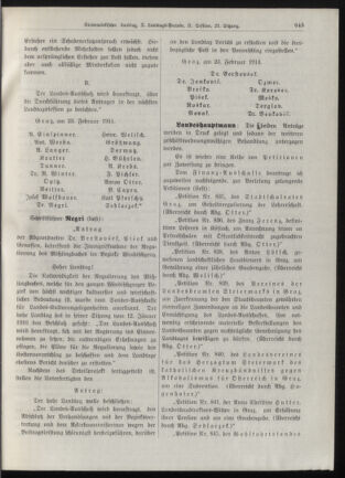 Stenographische Protokolle über die Sitzungen des Steiermärkischen Landtages 19140224 Seite: 5