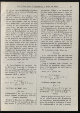 Stenographische Protokolle über die Sitzungen des Steiermärkischen Landtages 19140225 Seite: 7