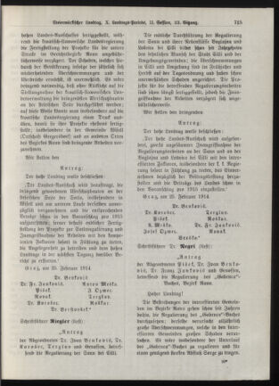 Stenographische Protokolle über die Sitzungen des Steiermärkischen Landtages 19140226 Seite: 3