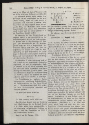 Stenographische Protokolle über die Sitzungen des Steiermärkischen Landtages 19140226 Seite: 6