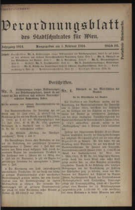 Verordnungsblatt des Stadtschulrates für Wien 19240201 Seite: 1