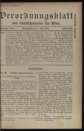 Verordnungsblatt des Stadtschulrates für Wien 19240701 Seite: 1