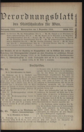 Verordnungsblatt des Stadtschulrates für Wien 19241201 Seite: 1