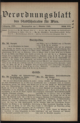 Verordnungsblatt des Stadtschulrates für Wien 19251001 Seite: 1