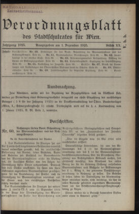 Verordnungsblatt des Stadtschulrates für Wien 19251201 Seite: 1