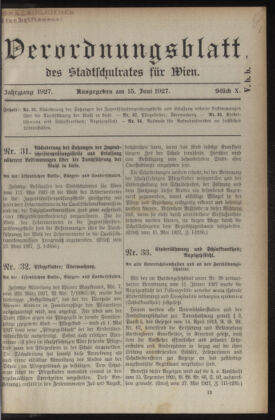 Verordnungsblatt des Stadtschulrates für Wien