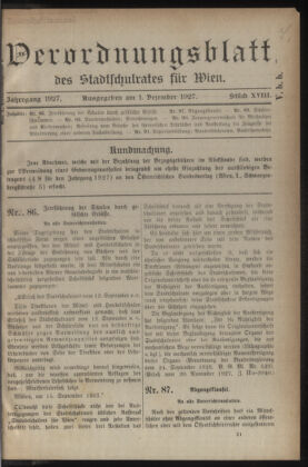 Verordnungsblatt des Stadtschulrates für Wien 19271201 Seite: 1