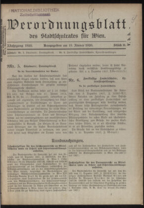 Verordnungsblatt des Stadtschulrates für Wien 19280115 Seite: 1