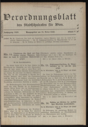 Verordnungsblatt des Stadtschulrates für Wien