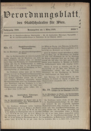 Verordnungsblatt des Stadtschulrates für Wien 19280301 Seite: 1