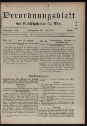 Verordnungsblatt des Stadtschulrates für Wien 19280501 Seite: 1