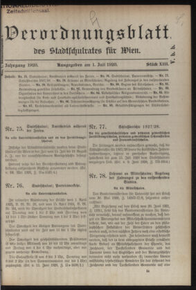 Verordnungsblatt des Stadtschulrates für Wien 19280701 Seite: 1