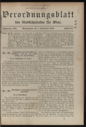 Verordnungsblatt des Stadtschulrates für Wien