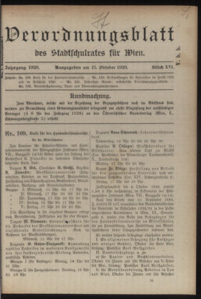 Verordnungsblatt des Stadtschulrates für Wien 19281015 Seite: 1