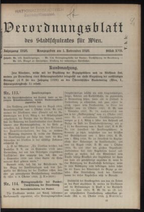 Verordnungsblatt des Stadtschulrates für Wien 19281101 Seite: 1