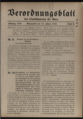 Verordnungsblatt des Stadtschulrates für Wien 19290115 Seite: 1