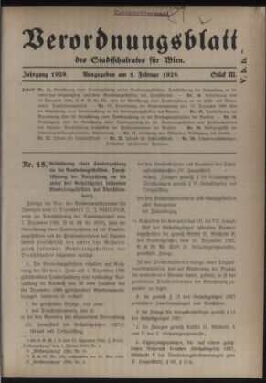 Verordnungsblatt des Stadtschulrates für Wien 19290201 Seite: 1