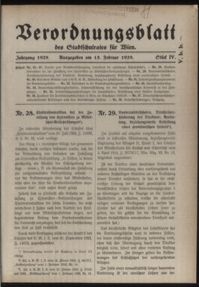 Verordnungsblatt des Stadtschulrates für Wien 19290215 Seite: 1