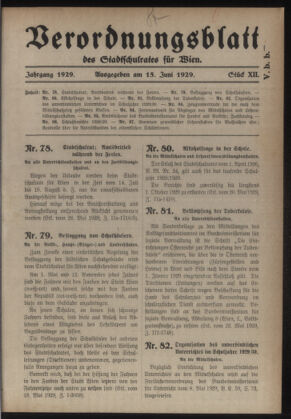 Verordnungsblatt des Stadtschulrates für Wien 19290615 Seite: 1