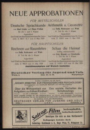 Verordnungsblatt des Stadtschulrates für Wien 19290701 Seite: 16