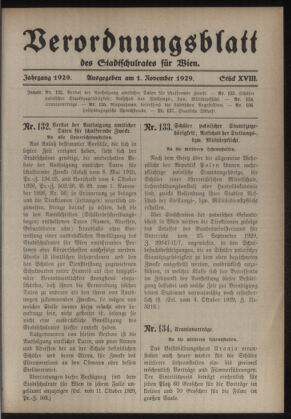 Verordnungsblatt des Stadtschulrates für Wien 19291101 Seite: 1