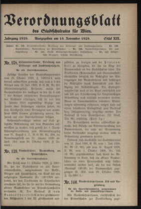 Verordnungsblatt des Stadtschulrates für Wien 19291115 Seite: 1