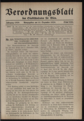 Verordnungsblatt des Stadtschulrates für Wien 19291215 Seite: 1