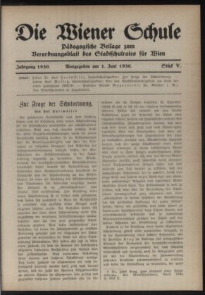 Verordnungsblatt des Stadtschulrates für Wien 19300601 Seite: 17