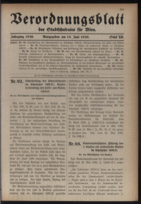 Verordnungsblatt des Stadtschulrates für Wien 19300615 Seite: 1