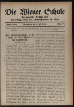 Verordnungsblatt des Stadtschulrates für Wien 19300701 Seite: 29