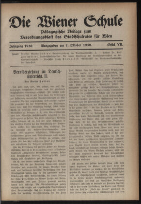 Verordnungsblatt des Stadtschulrates für Wien 19301001 Seite: 21