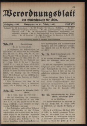 Verordnungsblatt des Stadtschulrates für Wien 19301015 Seite: 1