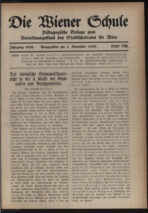 Verordnungsblatt des Stadtschulrates für Wien 19301101 Seite: 9