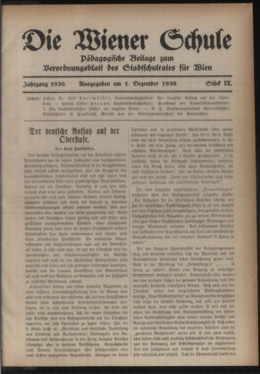 Verordnungsblatt des Stadtschulrates für Wien 19301201 Seite: 9