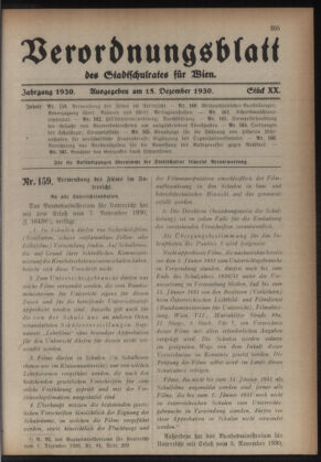 Verordnungsblatt des Stadtschulrates für Wien 19301215 Seite: 1