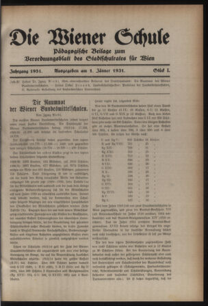 Verordnungsblatt des Stadtschulrates für Wien 19310101 Seite: 13