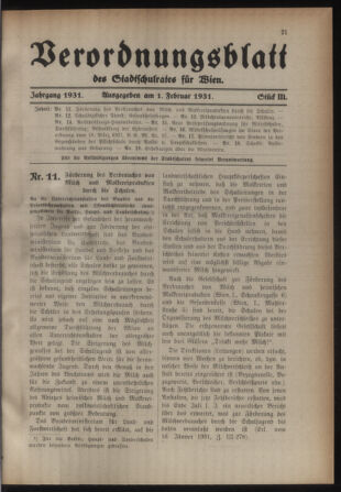 Verordnungsblatt des Stadtschulrates für Wien 19310201 Seite: 1