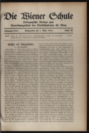 Verordnungsblatt des Stadtschulrates für Wien 19310301 Seite: 9