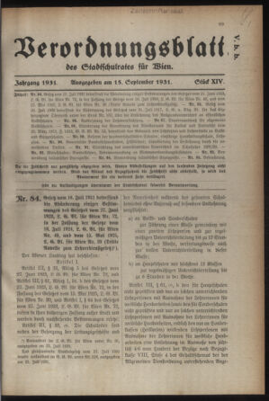 Verordnungsblatt des Stadtschulrates für Wien 19310915 Seite: 1