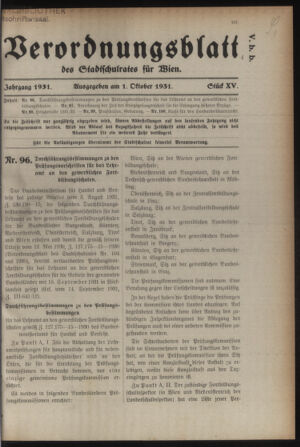 Verordnungsblatt des Stadtschulrates für Wien 19311001 Seite: 1