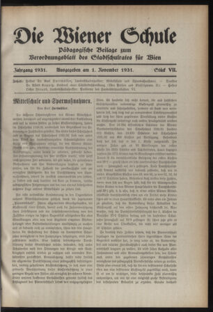 Verordnungsblatt des Stadtschulrates für Wien 19311101 Seite: 9